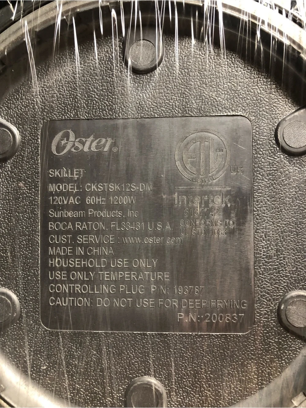 Oster Nonstick Electric Skillet